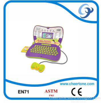 150 function cartoon mini educational computre in English and Spanis
